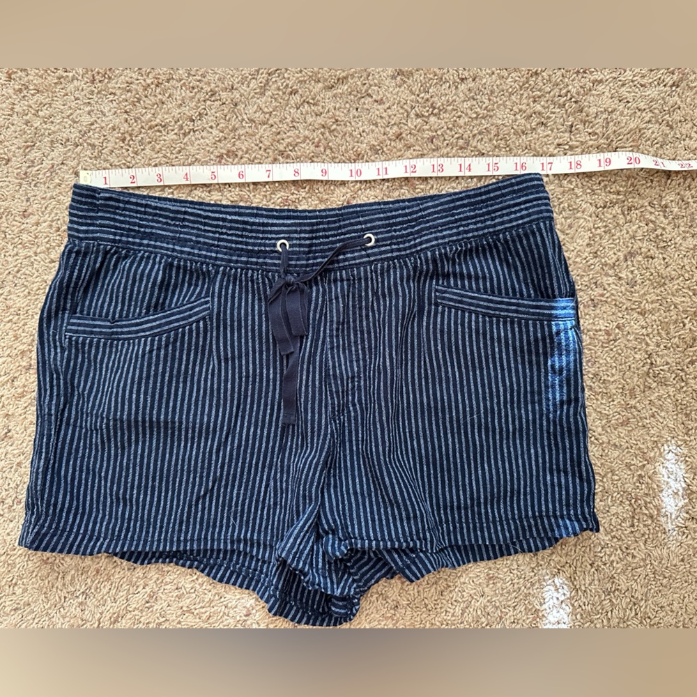 Navy and light grey pinstripe GAP shirts, size large